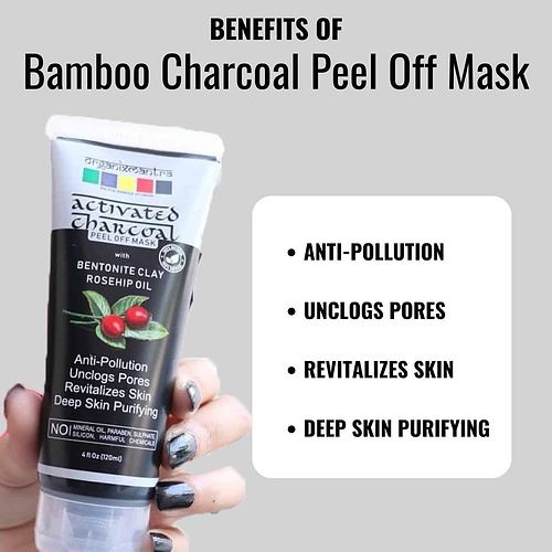 Black peel off mask with charcoal Black peel off mask with charcoal