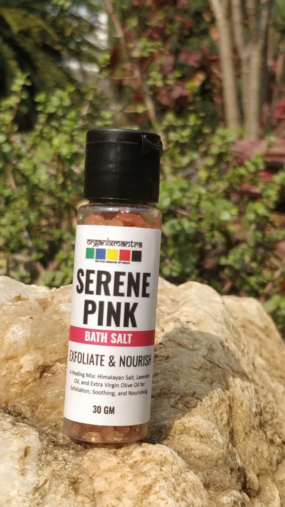 Unlock the Magic of Bath Salts with Organix Mantra Luxurious Collection 3 serene pink bath salt 30g 1