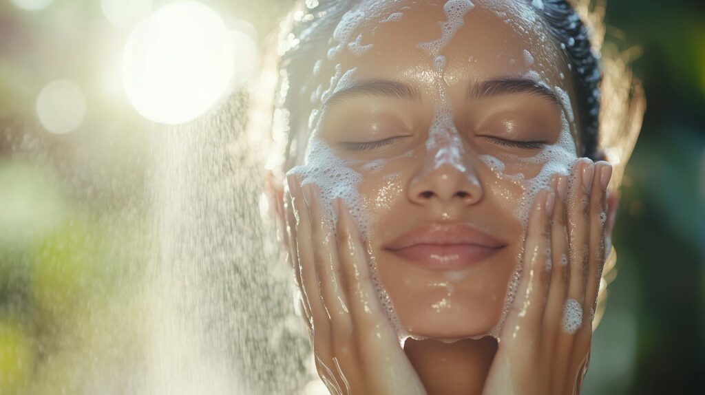 Bar Soaps vs. Body Wash: Which Is Healthier 4 gently_washing_face