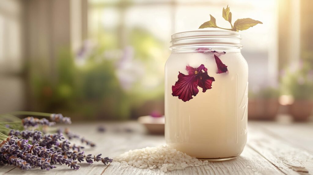 rice water hair rinse